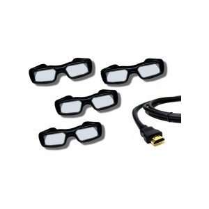    Panasonic TC 46PGT24 3D Shutter Glasses   Set of 4 Electronics