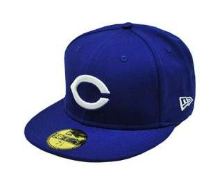 NEW ERA 5950 FITTED MLB HAT CAP CINCINNATI REDS ROYAL BLUE  