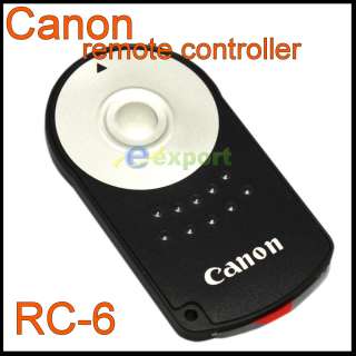 RC 6 IR Wireless Remote Controller for Canon EOS 60D 600D 500D 550D 5D 