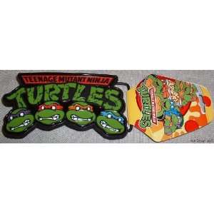  Teenage Mutant Ninja Turtles Logo w/Faces Belt BUCKLE 