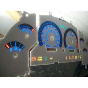  96 97 98 Ford Mustang V8 GT White Face Glow Through Gauges 