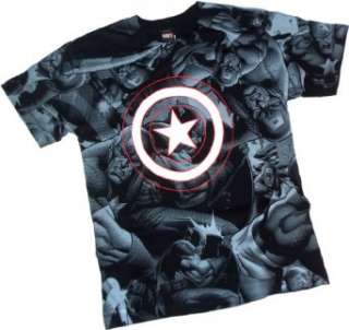  Captain Rogers    Captain America All Over Print T Shirt 