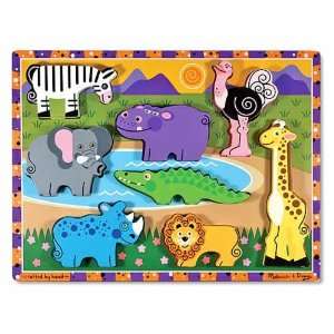    Melissa and Doug Safari Friends Chunky Puzzle Toys & Games