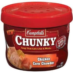 Campbells Chunky Ready to Serve Soup Chicken Corn Chowder   8 Pack 