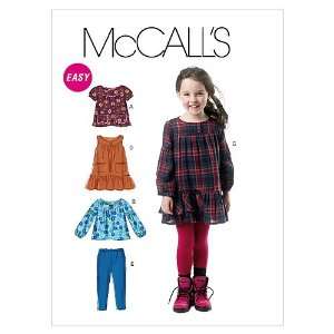  McCalls Patterns M6388 Childrens/Girls Tops, Dresses 