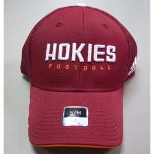  Virginia Tech Hokies Mash Back Flex Fitted Hat Size S/m 