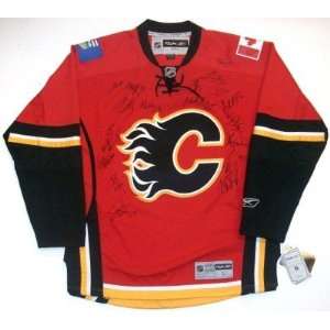  Calgary Flames Team Signed Rbk Jersey Iginla Stanjan 