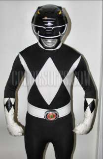 Mighty Morphin Power Rangers Black Power Ranger Costume Suit   v2 