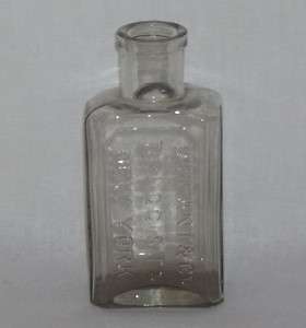 Vintage Embossed Medicine Bottle   Tarrant & Co. Druggists  