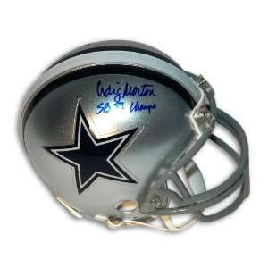  Craig Morton Dallas Cowboys Mini Helmet Inscribed SB VI 