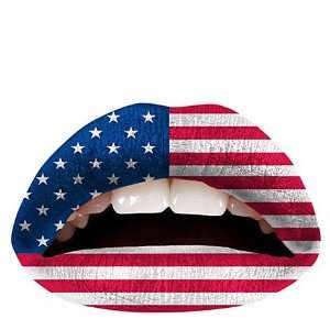  Temporary Lip Tattoo Stars & Stripes USA Beauty