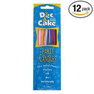 Dec A Cake Party Candles, 24 Count Package (Pack of 12)  