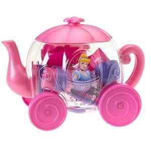 Princess Deluxe Cinderella Pumpkin Carriage Container with Tea Set 