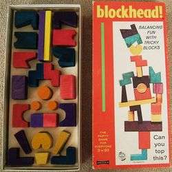 Vintage BLOCKHEAD Game 1954 SAALFIELD Are You A BLOCKHEAD? Party Game 
