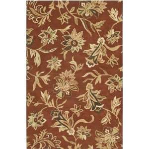  Rizzy Floral FL 1481 Rust 8 x 10 Area Rug