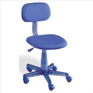  Tangent Secretary Chair with Gas Lift in Blue Everything 