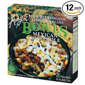 Amys Mexican Casserole Bowl, Gluten Free, Organic, 9.5 Ounce Boxes 