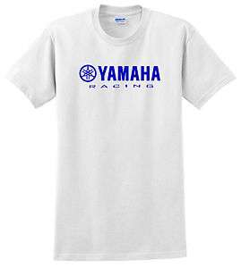 YAMAHA RACING T SHIRT BLUE BLACK WHITE 2  
