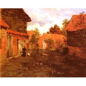  8 x 6 Mounted Print Thaulow Frits After The Rain