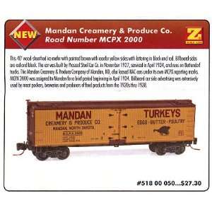  MicroTrains Mandan Creamery & Produce Co. 40 Foot Wood 