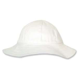  Beach Hat  White Twill; Size 6 Months; 5 X 5 3/4; 2 Brim 