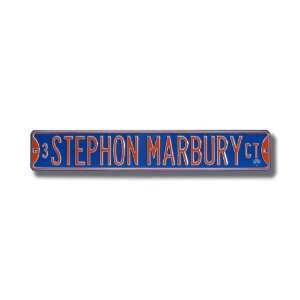 NEW YORK KNICKS 3 STEPHON MARBURY CT Authentic METAL STREET SIGN (6 