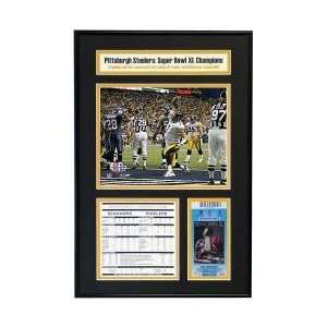  Pittsburgh Steelers Super Bowl XL Ticket Frame Jr   Ben 