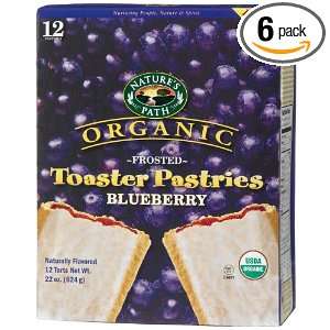 Natures Path Organic Toaster Pastries, Frosted Blueberry, 12 Count 