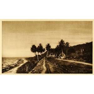  1925 Road Campeche Mexico Hugo Brehme Photogravure 