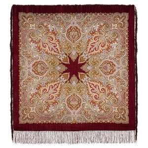  February Russian Shawl (silk fringe) 125x125cm (49,2x49,2 