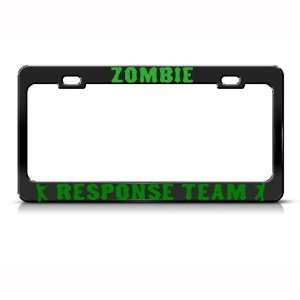   Zombies Response Team Metal license plate frame Tag Holder Automotive