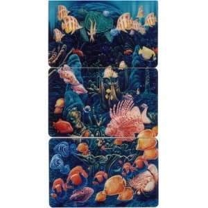   Tropical Fish Scene w/ Turtle, Scorpion Fish, & Squid Puzzle Set of 3