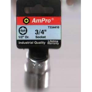  AmPro 3/4 Socket   6 point   1/2 Dr.