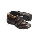 softspots tace inner earth brown leather suede velcro strap sneakers
