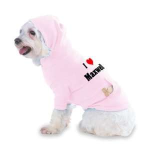  I Love/Heart Maxwell Hooded (Hoody) T Shirt with pocket 