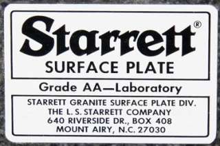   18 x 24 x 4.25 Laboratory Grade A Granite Surface Plate Table