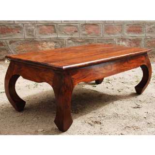   Solid Wood Casual Coffee Cocktail Sofa Table w Arched Legs NEW  