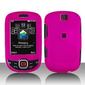 Rubber Hot Pink Hard Case Cover Samsung ) Smiley T359  