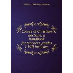   VIII inclusive Philip R. 1858 1935 McDevitt  Books