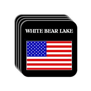  US Flag   White Bear Lake, Minnesota (MN) Set of 4 Mini 