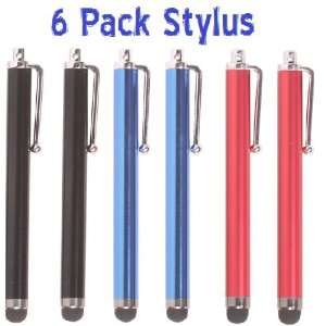  Stylus / Styli Black Blue Red Pen for Touch Screen Cellphone Tablet 