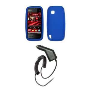  Nokia Nuron 5230   Premium Electric Blue Soft Silicone Gel 