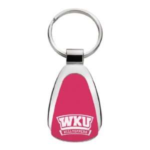  Western Kentucky University   Teardrop Keychain   Red 