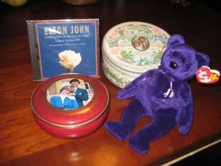 Princess Diana Beanie Baby CD Royal Wedding Tins SHARP  