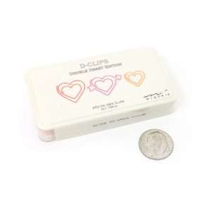  Midori D Clip Paper Clips   Double Heart   Box of 15 