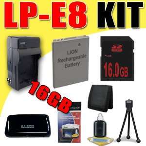 LP E8 Lithium Ion Replacement Battery/Charger for Canon EOS Rebel T2i 