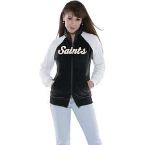  New Orleans Saints Full Zip Velour Cheer Jacket   Touch by 