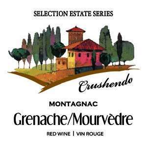  Wine Labels   Montagnac Syrah/Mourvedre 