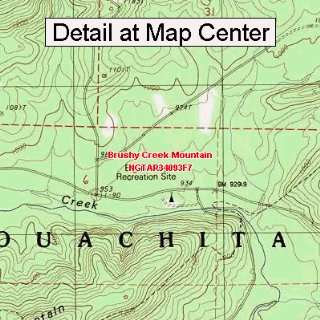  USGS Topographic Quadrangle Map   Brushy Creek Mountain 