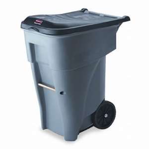 Rubbermaid Commercial Brute MDPE 65 Gallon Rollout Waste Container 